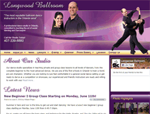 Tablet Screenshot of longwoodballroom.com